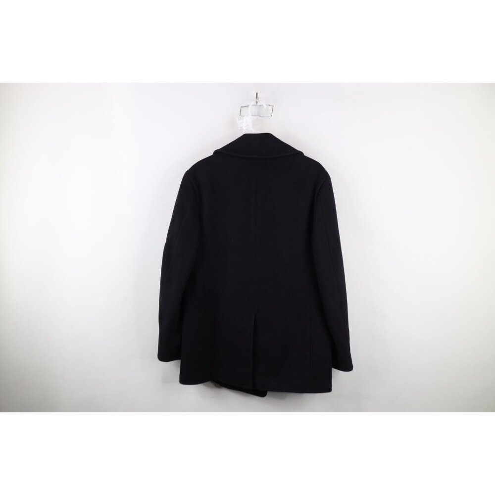 Vintage 40s World War II WWII Mens 40R US Navy Wool Peacoat Jacket Blue USA USNR - Picture 15 of 16